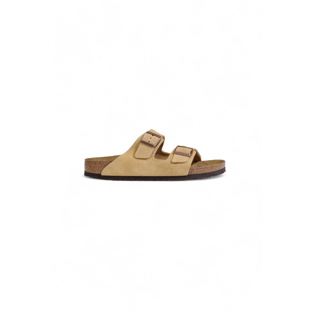 Birkenstock Beige Wildleder-Sandale