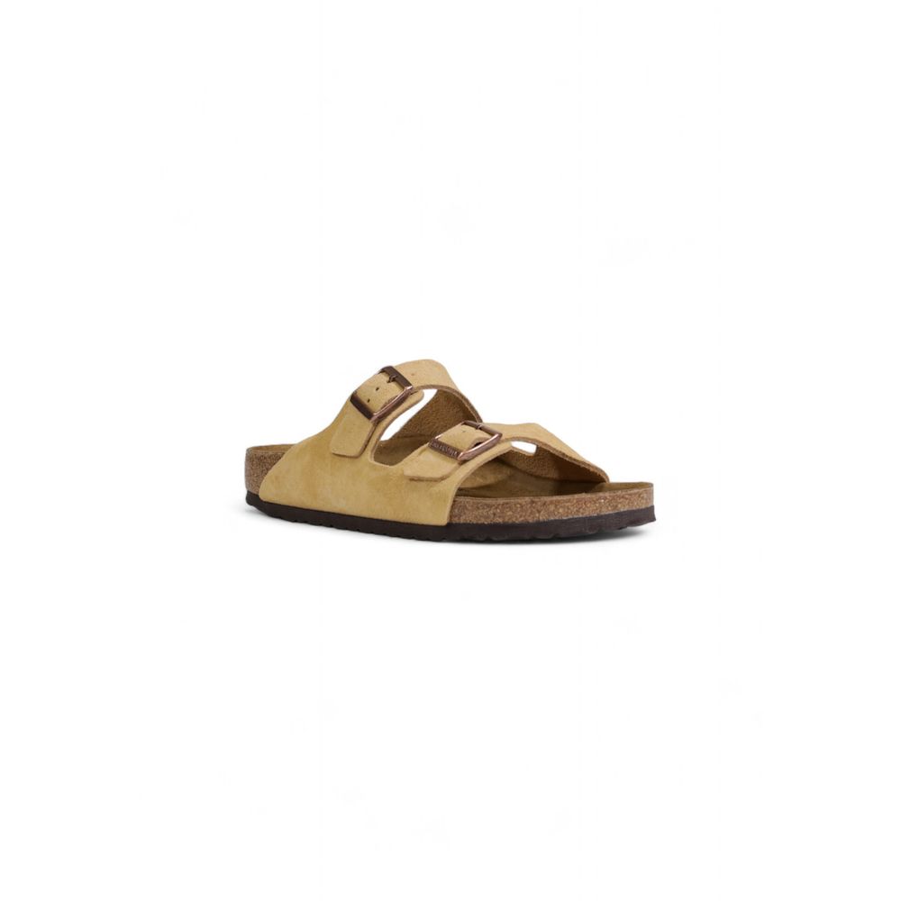 Birkenstock Beige Wildleder-Sandale