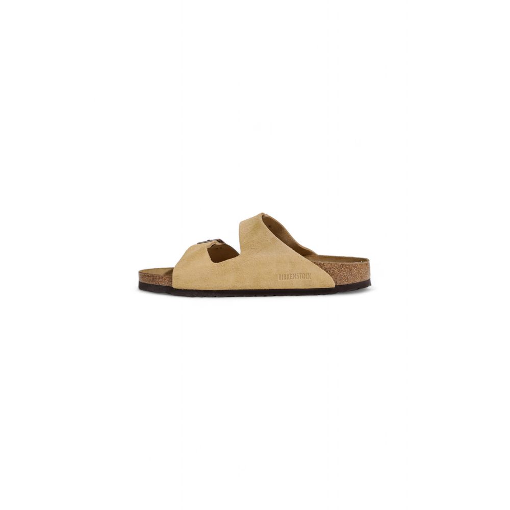 Birkenstock Beige Wildleder-Sandale