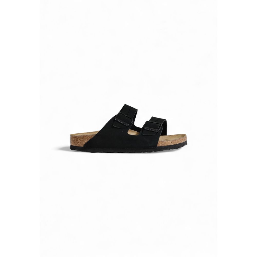 Birkenstock Schwarze Wildleder-Sandale