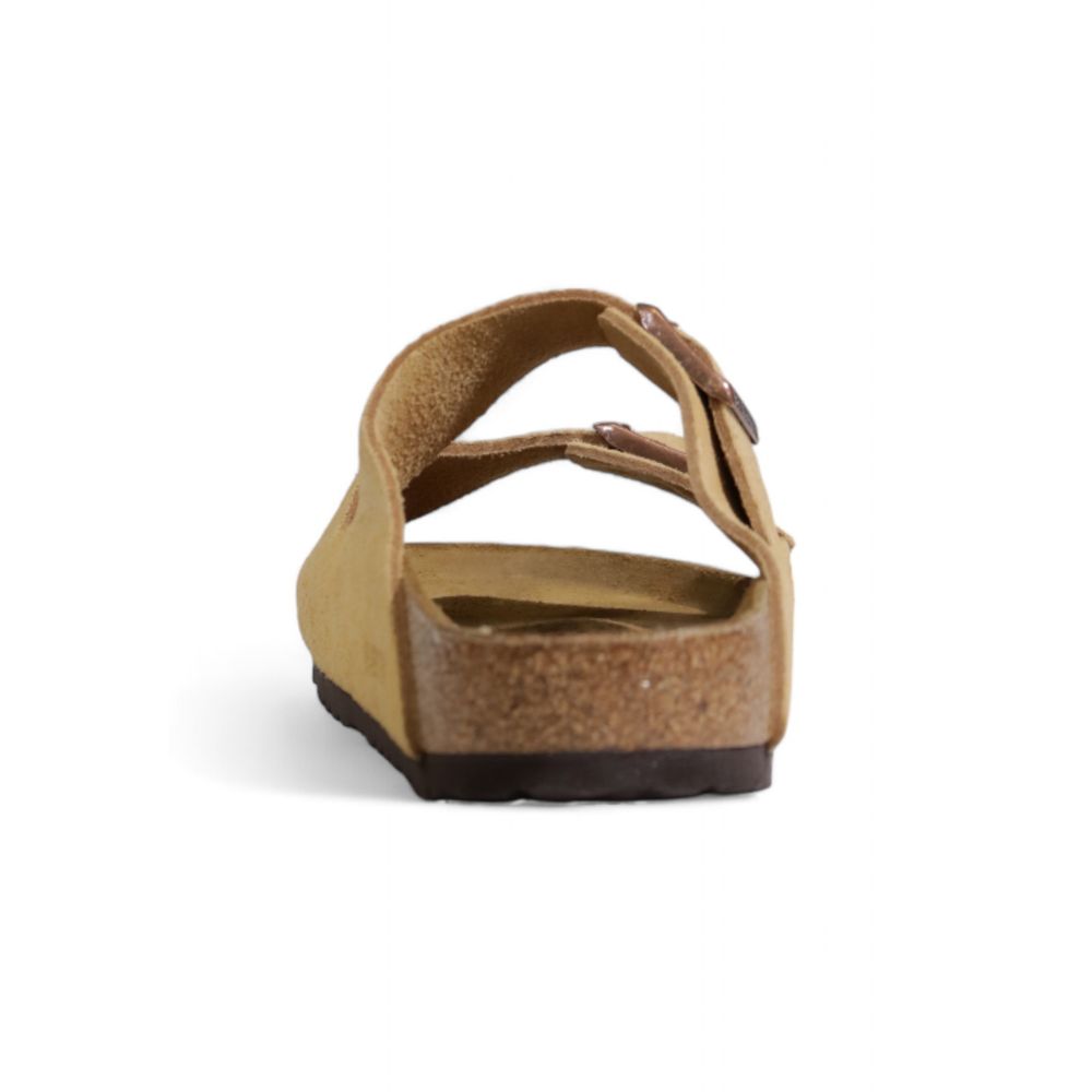 Birkenstock Beige Wildleder-Sandale