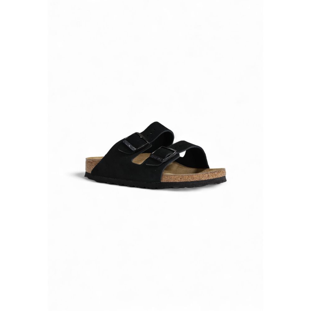 Birkenstock Schwarze Wildleder-Sandale