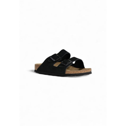 Birkenstock Schwarze Wildleder-Sandale