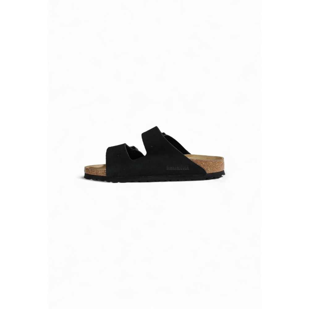 Birkenstock Schwarze Wildleder-Sandale