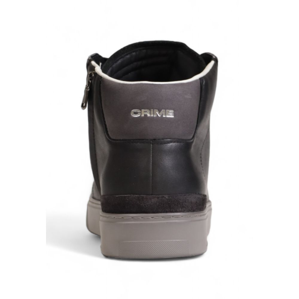 Crime London Graue Leder Sneaker