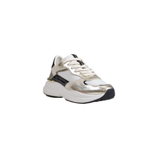 Crime London Goldener Leder-Sneaker