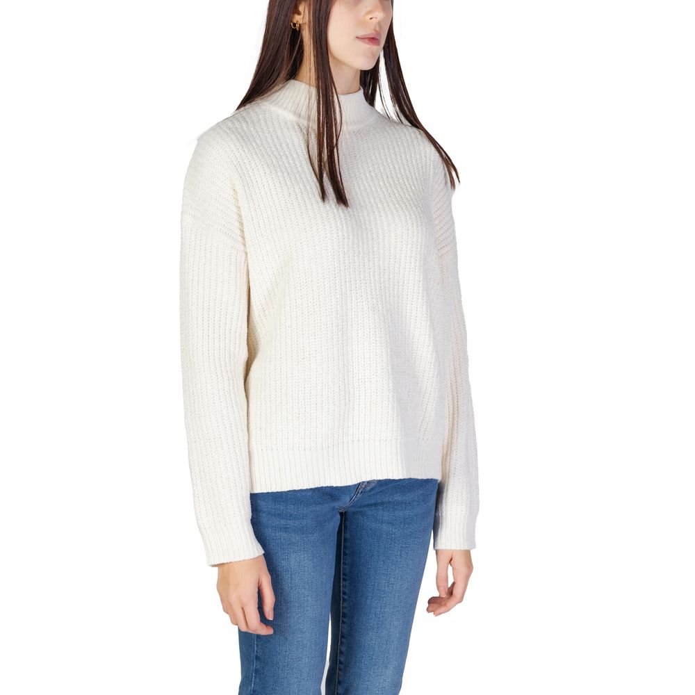 Jacqueline De Yong Weißer Polyester-Pullover