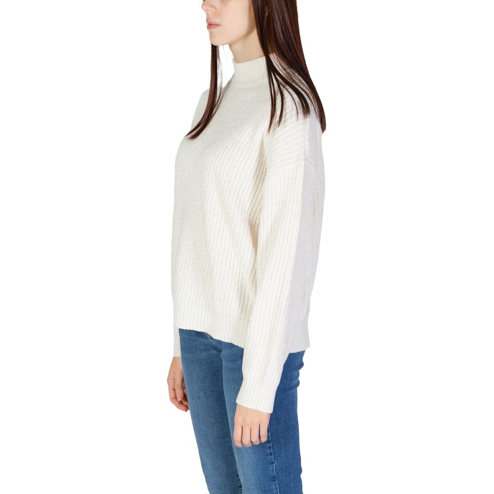 Jacqueline De Yong Weißer Polyester-Pullover