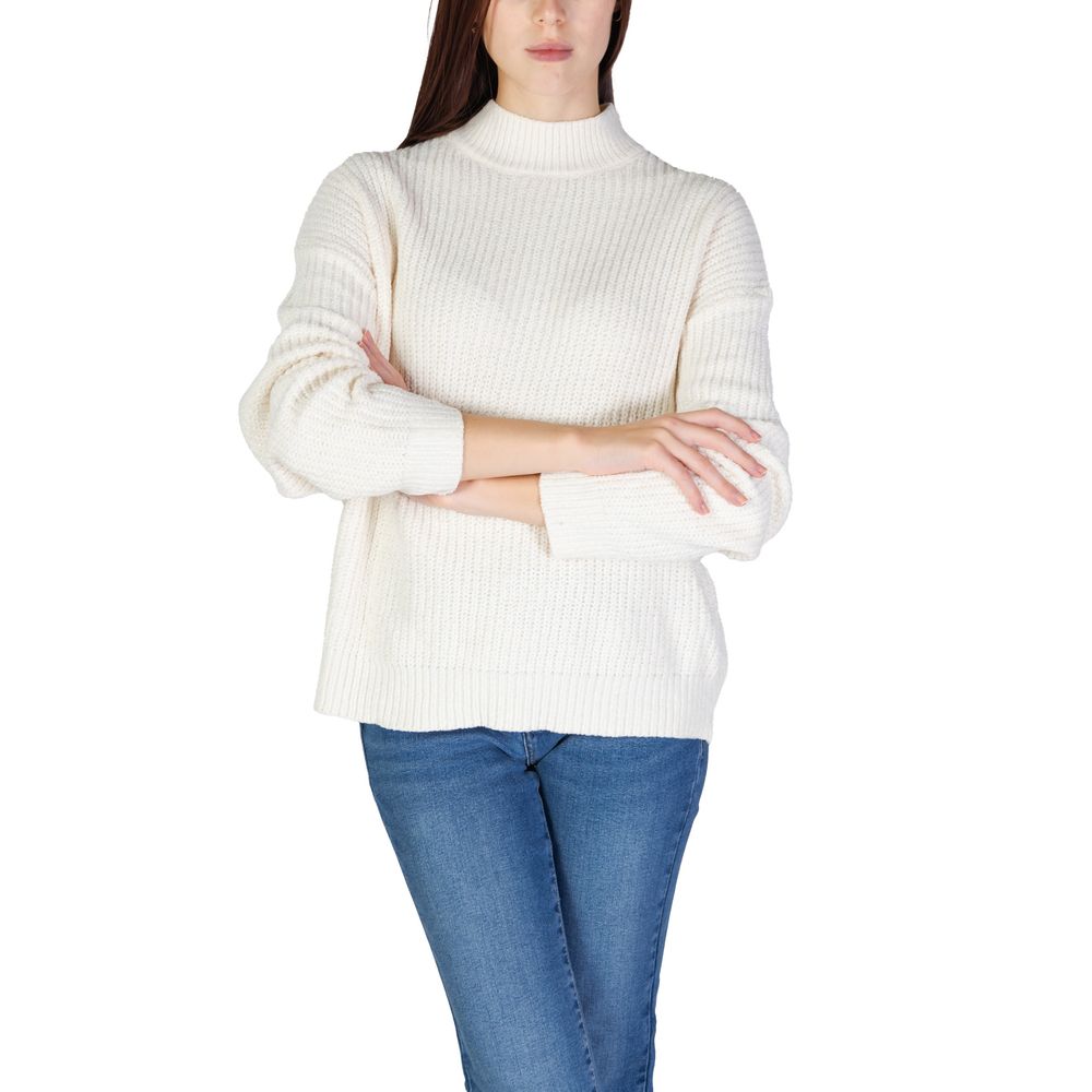 Jacqueline De Yong Weißer Polyester-Pullover