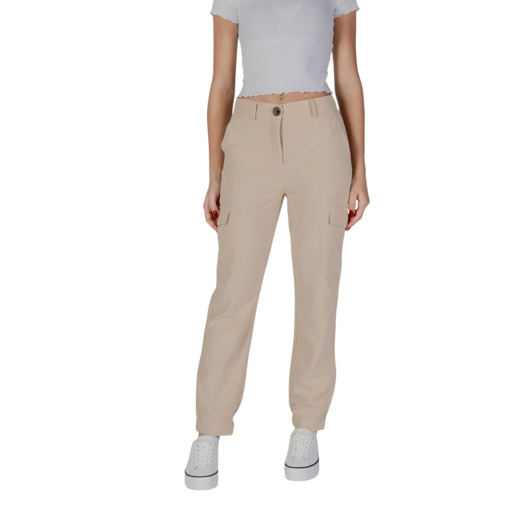 B.Young Beige Polyester Jeans & Hose