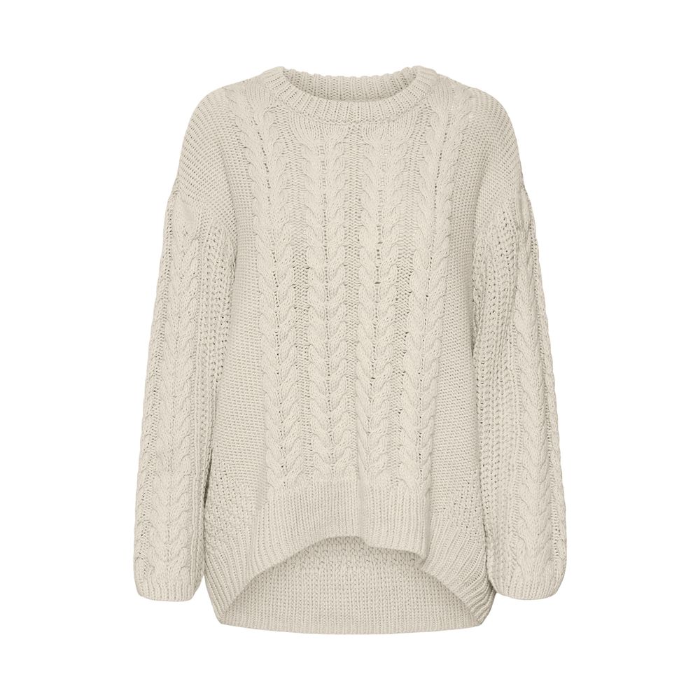 Vero Moda Beigefarbener Baumwollpullover