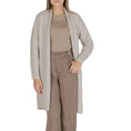 Load image into Gallery viewer, Morgan De Toi Beigefarbene Polyester-Strickjacke
