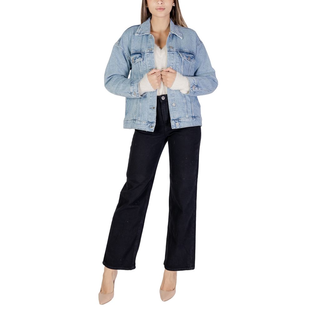 Vero Moda Hellblaue Baumwolle Jacken & Mantel