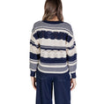 Load image into Gallery viewer, ICHI Blauer Pullover aus recyceltem Polyester
