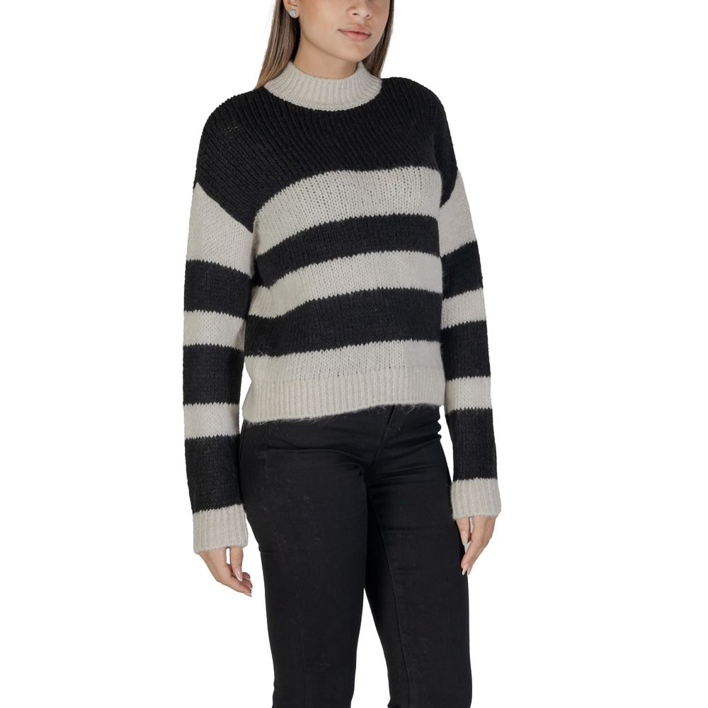 Jacqueline De Yong Schwarzer Pullover aus Acryl