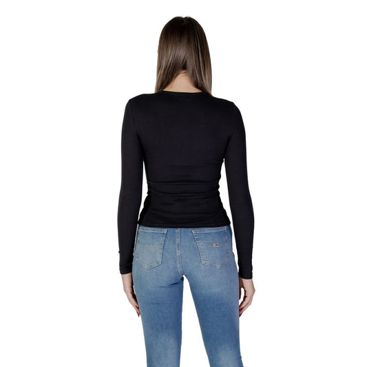 Tommy Hilfiger Jeans Schwarz Baumwolle Rigenerato Tops & T-Shirt