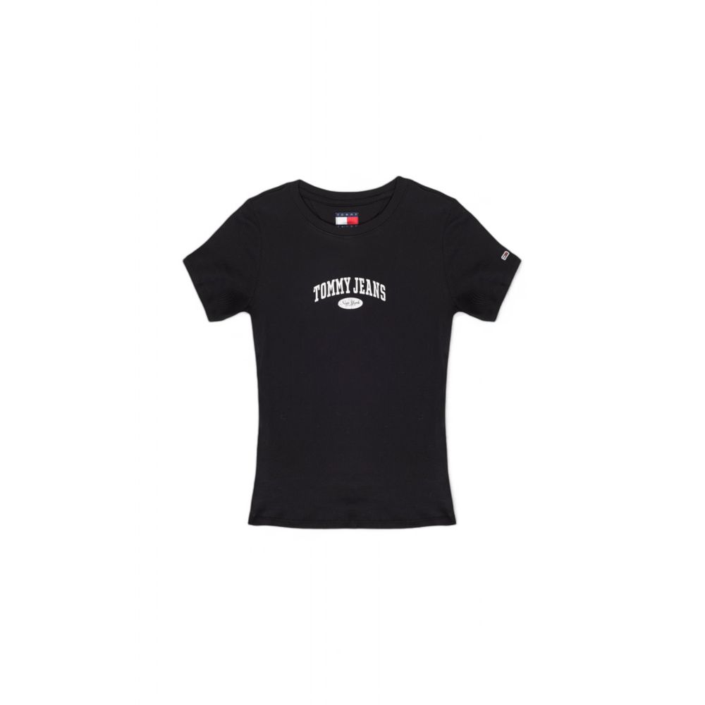 Tommy Hilfiger Jeans Schwarze Baumwolle Tops & T-Shirt