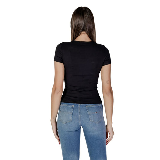 Tommy Hilfiger Jeans Schwarz Baumwolle Rigenerato Tops & T-Shirt