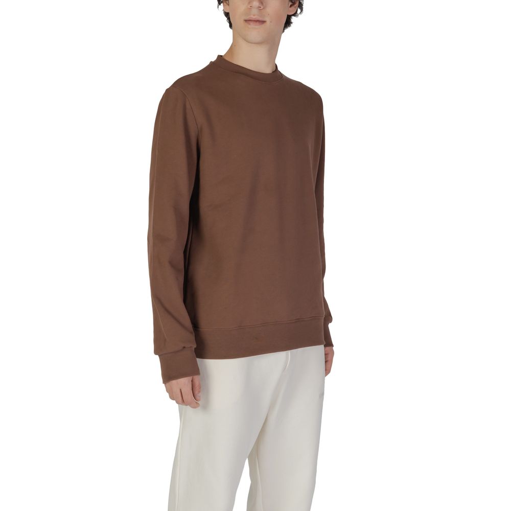 Underclub Brauner Baumwollpullover