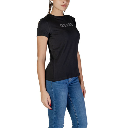 Guess Active Schwarze Baumwolle Tops & T-Shirt