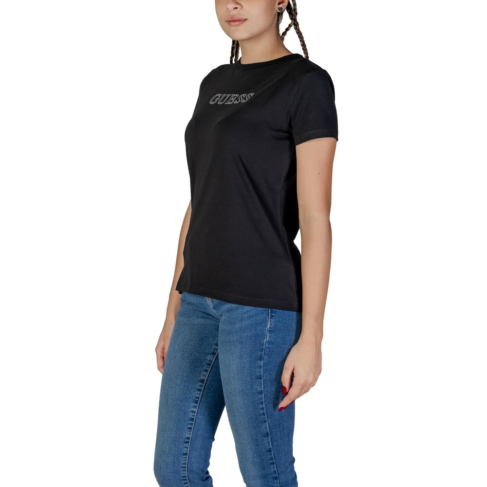 Guess Active Schwarze Baumwolle Tops & T-Shirt