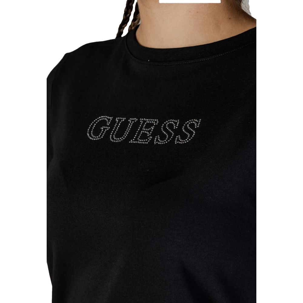 Guess Active Schwarze Baumwolle Tops & T-Shirt