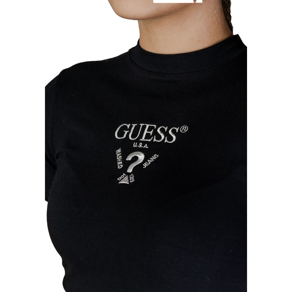 Guess Active Schwarzes Baumwollkleid