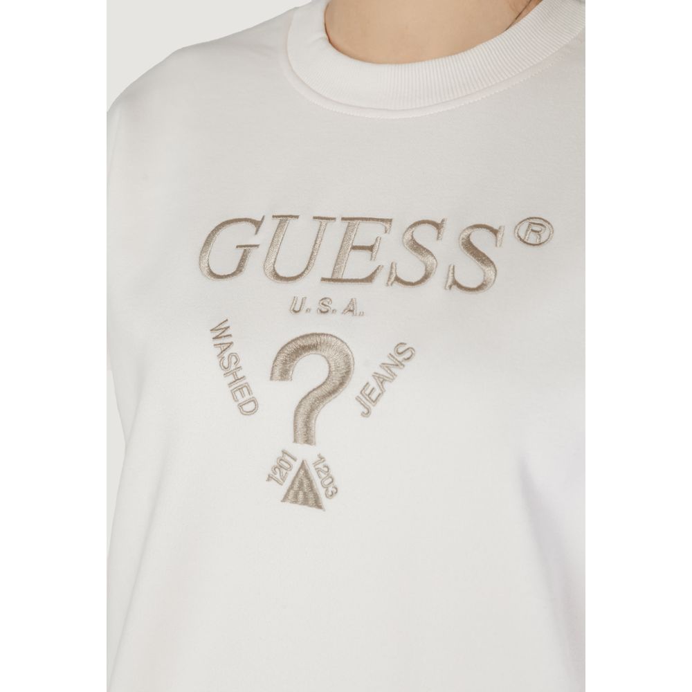 Guess Active Cremefarbener Polyester-Pullover