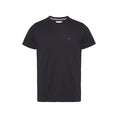 Resmi galeri görüntüleyiciye yükleyin, Tommy Hilfiger Jeans Schwarzes T-Shirt aus Baumwolle
