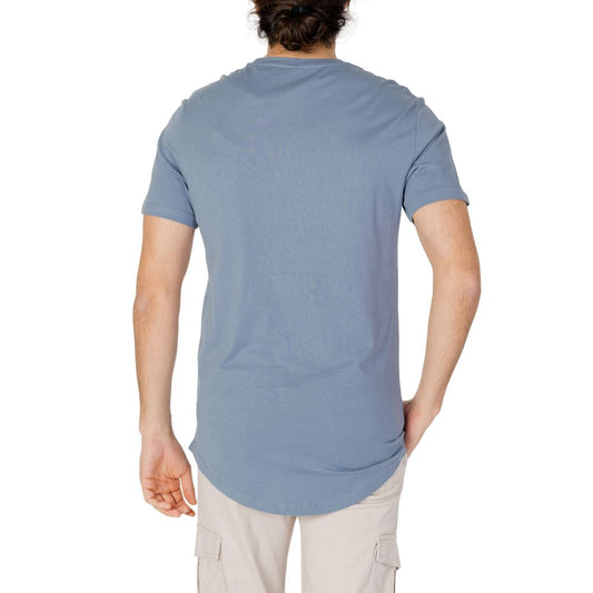 Only & Sons T-Shirt aus blauer Baumwolle