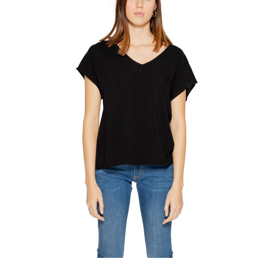 Jacqueline De Yong Schwarze Viskose Tops & T-Shirt