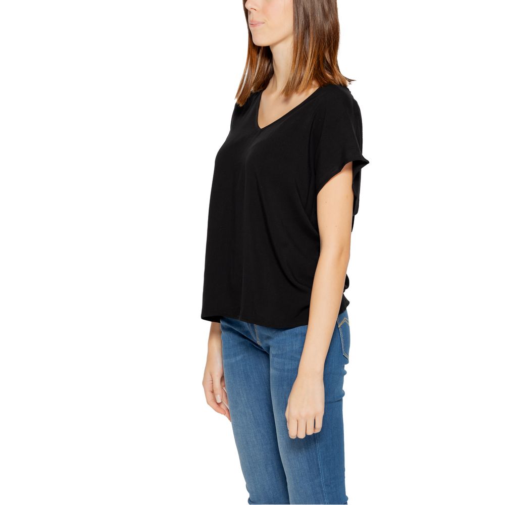 Jacqueline De Yong Schwarze Viskose Tops & T-Shirt