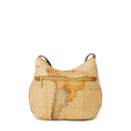 Load image into Gallery viewer, Alviero Martini Prima Classe Beigefarbene Baumwollhandtasche
