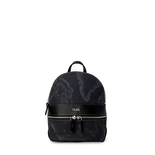 Alviero Martini Prima Classe Schwarzer Lederrucksack