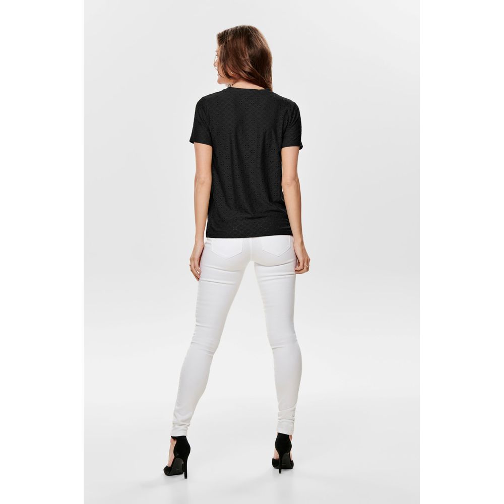 Jacqueline De Yong Schwarze Polyester-Oberteile & T-Shirt