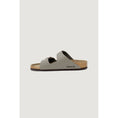 Resmi galeri görüntüleyiciye yükleyin, Birkenstock Graue Leder-Sandale
