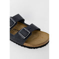 Resmi galeri görüntüleyiciye yükleyin, Birkenstock Schwarze Birko-Sandale
