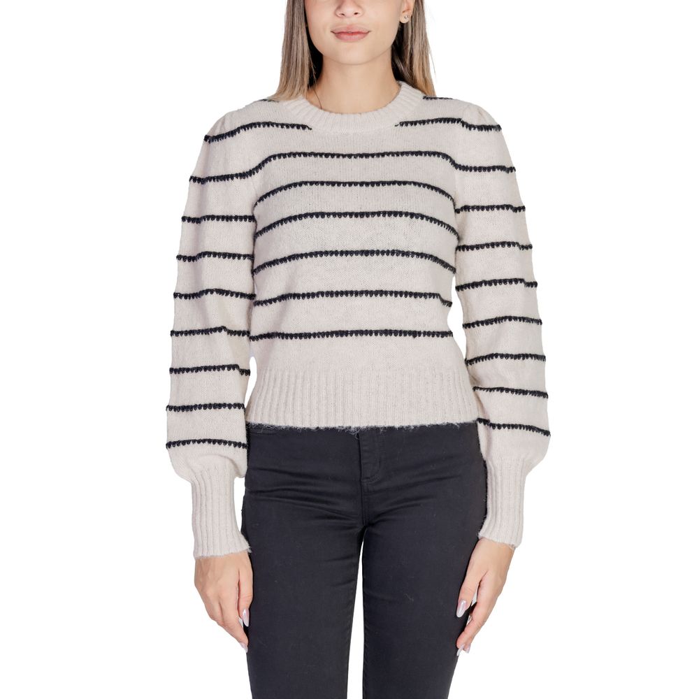 Jacqueline De Yong Grauer Polyester-Pullover