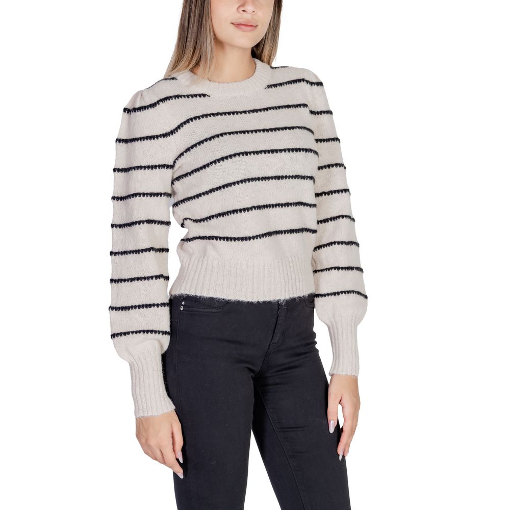 Jacqueline De Yong Grauer Polyester-Pullover