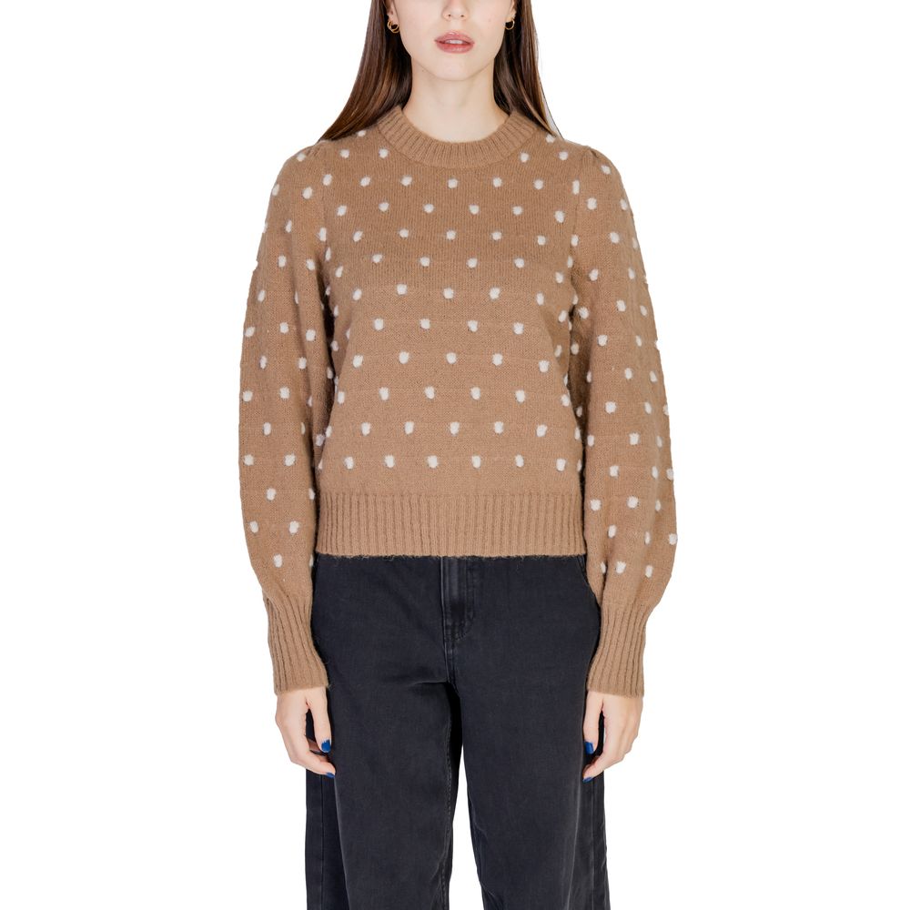 Jacqueline De Yong Brauner Polyester-Pullover