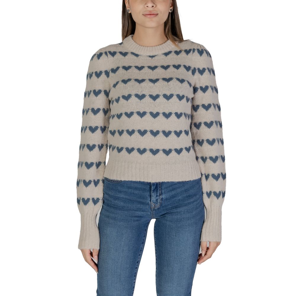 Jacqueline De Yong Türkisfarbener Polyester-Pullover