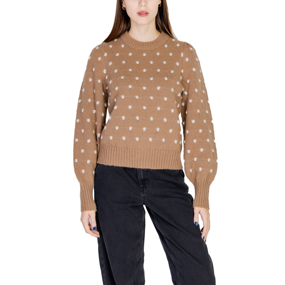 Jacqueline De Yong Brauner Polyester-Pullover