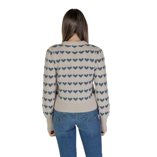 Jacqueline De Yong Türkisfarbener Polyester-Pullover