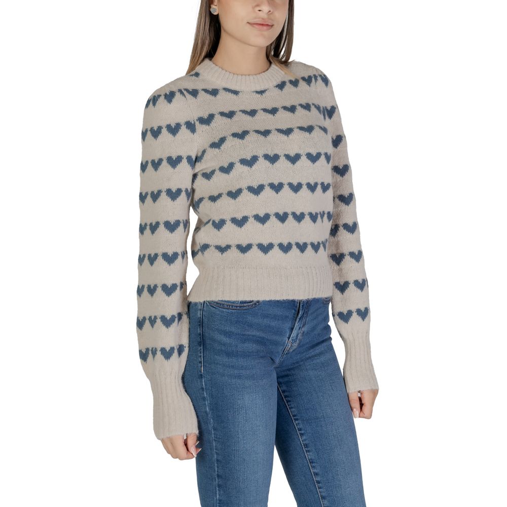 Jacqueline De Yong Türkisfarbener Polyester-Pullover