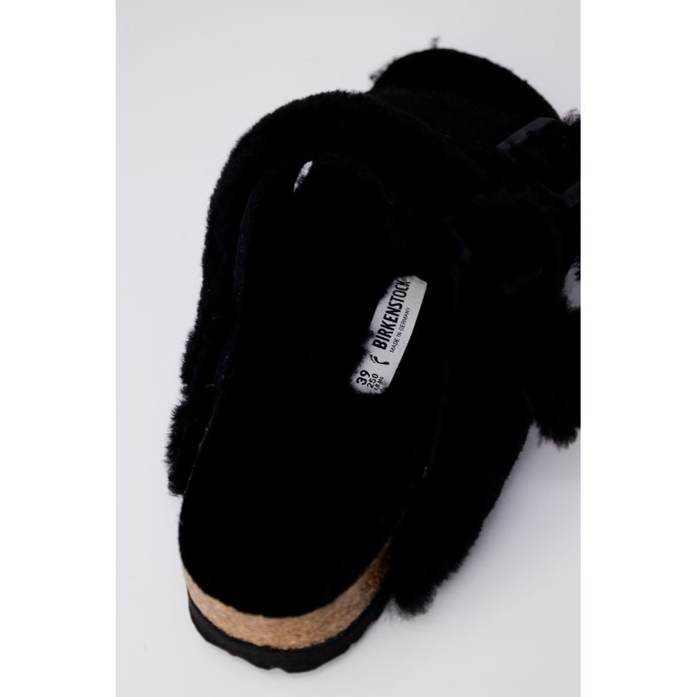 Birkenstock Schwarze Wildleder-Sandale