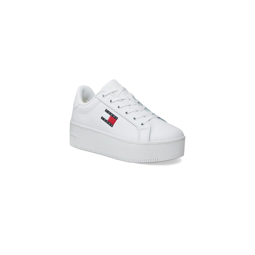 Tommy Hilfiger Jeans Weißes Leder Sneaker