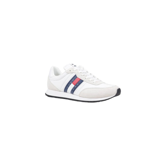 Tommy Hilfiger Jeans Weißer Sneaker aus recyceltem Polyester