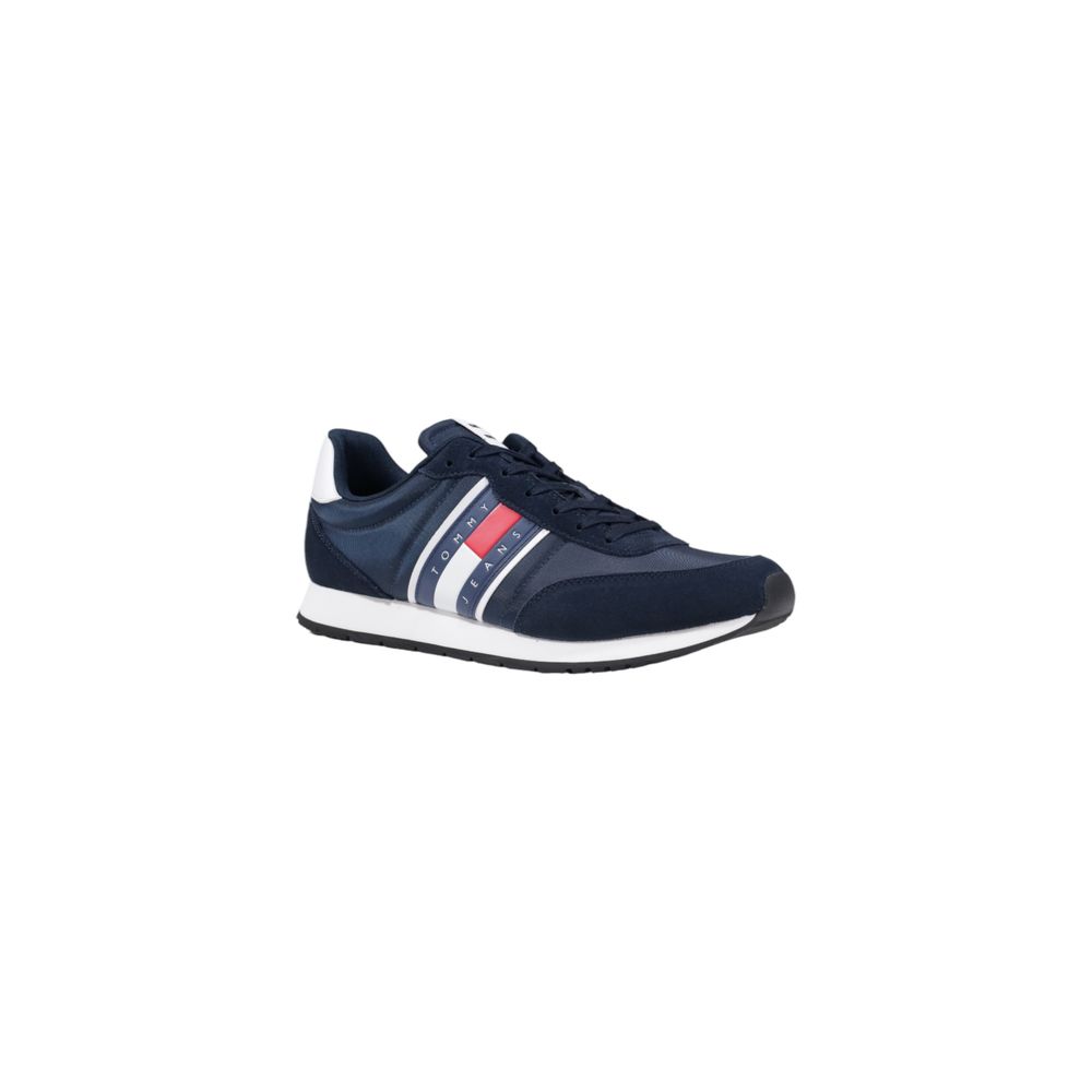 Tommy Hilfiger Jeans Blaue Sneaker aus recyceltem Polyester