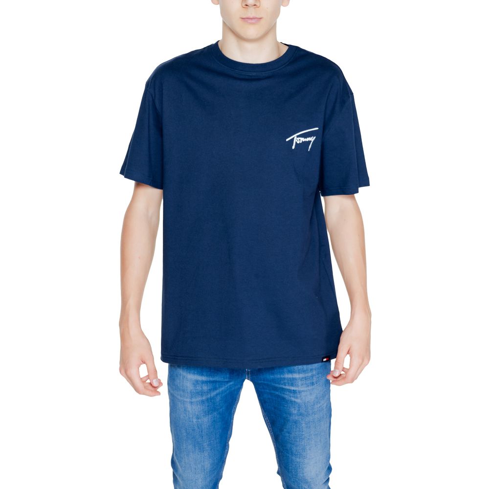 Tommy Hilfiger Jeans T-Shirt aus blauer Baumwolle