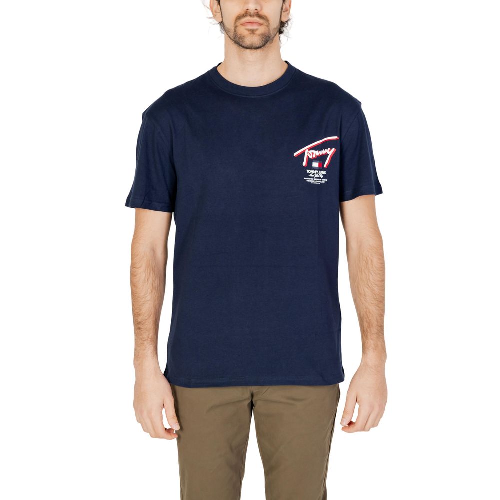 Tommy Hilfiger Jeans T-Shirt aus blauer Baumwolle